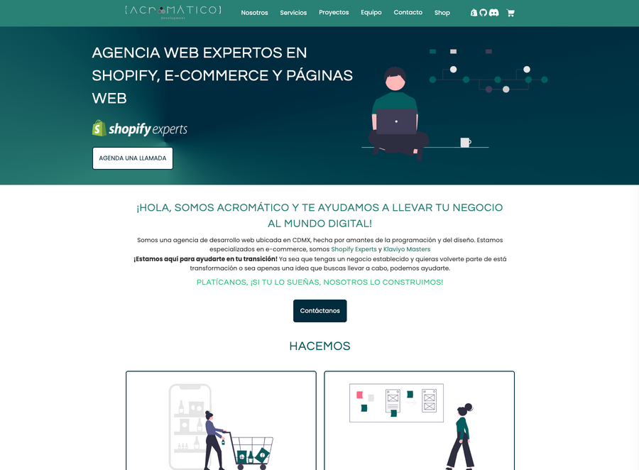 Nueva Página Web | Acromático Development