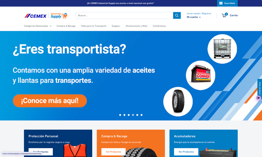 Tienda en Línea | CEMEX Supply