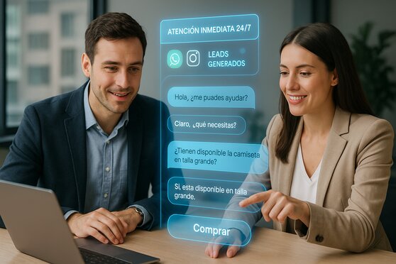 Chatbots para atención y ventas 24/7