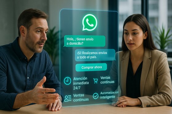 Chatbots para WhatsApp: atención instantánea, ventas continuas
